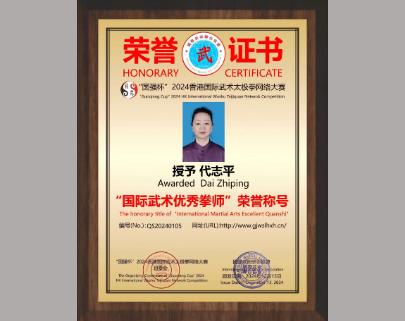 优秀拳师代志平